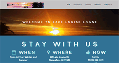 Desktop Screenshot of lakelouiselodge.com
